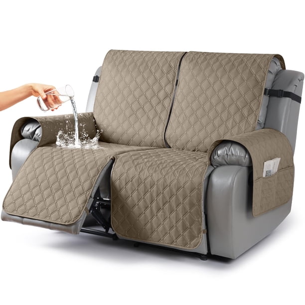 Funda de mueble TAOCOCO impermeable para sillón reclinable de 2 plazas, color marrón