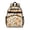 Mushroom and Eye Cream Pattern, variant on Mushroom and Dragonfly Black Pattern Cute School Backpack Bag for School with Padded Back and Adjustable Shoulder Straps 15.25"x11.5"x5.25"