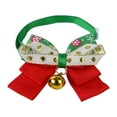 thumbnail image 2 of D-GROEE 2Pcs Adjustable Bow Tie Dog Collars,Christmas Snow Series Dog Collar,Cute Harness Bowtie,Dog and Cat Collar with Bells or Small,Medium and Large Dogs,Pet Festival Supplies, 2 of 7