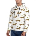 thumbnail image 3 of Sikiie Dachshund Going To Play Tennis Men's Hoodie, Essentials Hoodie, Sweatshirt, Pullover Hooded Sweatshirt for Men-Medium, 3 of 7