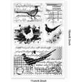 thumbnail image 2 of Vintage Pheasant Clear Stamps Pheasant Rubber Stamp Clear Silicone Stamps Transparent Rubber Seal Stamps for DIY Scrapbooking Embossing Craft Gift Photo Album Card Making Decor, 2 of 7
