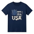 thumbnail image 5 of 4th of July Shirts for Men Short Sleeve Crewneck Independence Day Patriotic Shirt America Flag Graphic Tee Shirts, 5 of 5