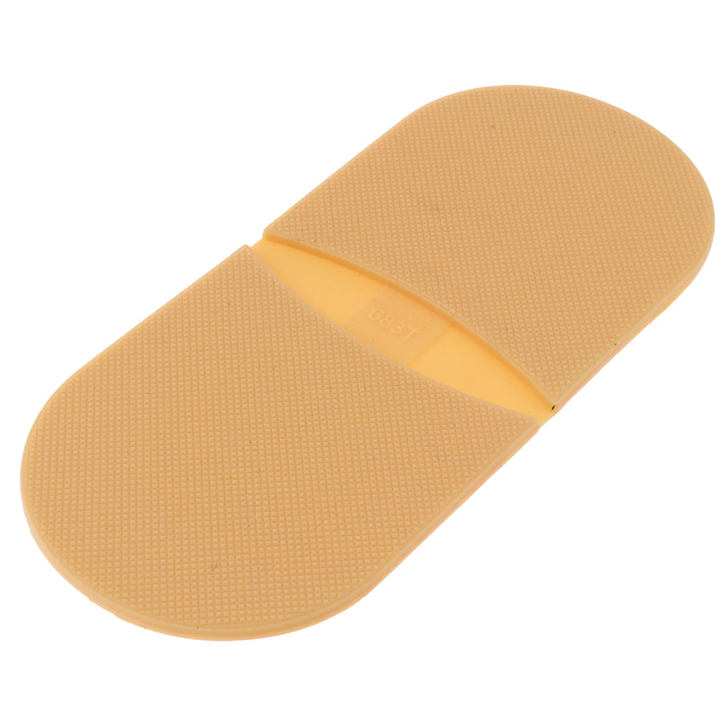 8.7cm x 8.7cm Rubber Shoe Boot Heel Cap Sole Plate Repair Set Kit Non Anti Slip 