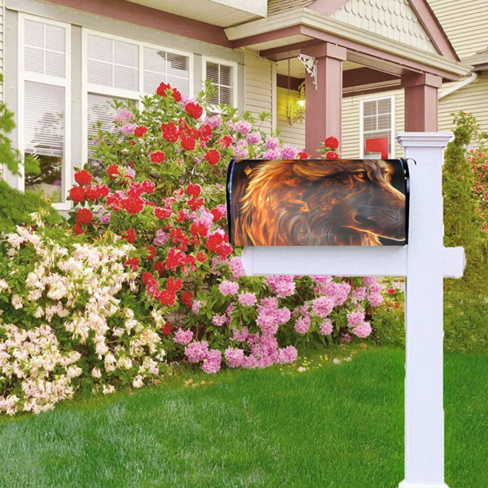 Kdxio Magnetic Mailbox Cover 21x18 in Mailbox Cover Outdoor Decoration Holiday Mailbox Covers for Home Garden Yard-21x18 in