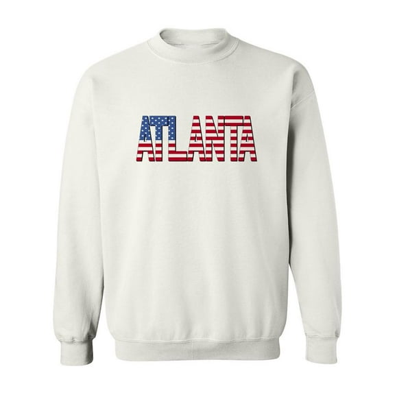 Atlanta Striped Quote Sweatshirt Men -Image by Shutterstock, Male Small