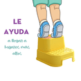 thumbnail image 5 of Mini Escalera/Banco Plástico Reforzado con Antiderrapante Color Amarillo, 5 of 5