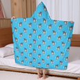 thumbnail image 5 of French Bulldog Hooded Bath Towel，60"x35" for Ages 3 To 12 Kids, Quick Dry Lightweight Soft Microfiber Hood Beach Towel Cover Up for Kids, 5 of 7