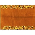thumbnail image 1 of Ahgly Company Machine Washable Indoor Rectangle Abstract Yellow Modern Area Rugs, 4' x 6', 1 of 4