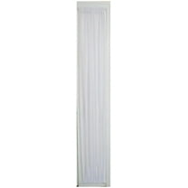 White Sheer Sidelight Curtains 36x82 Inch - Rod Pocket Sidelight Window Treatment - Voile Sheer Panels for Doors & Windows - French Door Curtains