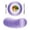 Purple, variant on Purple Ombre Round 13 Inch Placemats Set of 8, Modern Gradient Abstract Art HeatResistant Non Slip Place Mats for Dining Table, Wipeable Braided Kitchen Table Mats for Housewarming