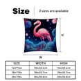 thumbnail image 5 of Flamingo Pillow Covers Set of 2 with Unique Patterns for Bed, Chair, and Throw Pillows - Available in 16x16, 18x18, and 20x20 Inchesfor Various Occasions, 5 of 6