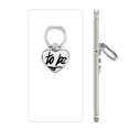 thumbnail image 1 of to be funny quote handwrite style ph  stand holder heart bracket universal support, 1 of 3
