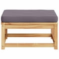 thumbnail image 5 of vidaXL Patio Footstool with Cushions Solid Wood Acacia, 5 of 7