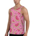 thumbnail image 2 of Xecao Watermelon Men's Tank Top Workout Quick Dry Sleeveless Gym Jogging Muscle Shirts Summer Swim Beach Tops, 2 of 9
