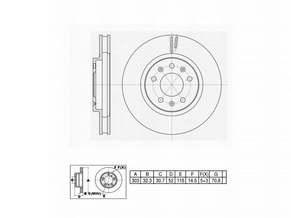 Winstop Brake Rotor, Front WS245407, Cadillac CTS 2007-2003