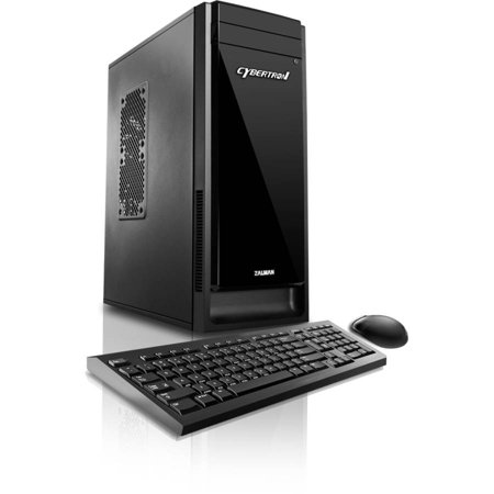 CybertronPC Black Evoke-GT7 Desktop PC with AMD FX-4130 Quad-Core Processor, 8GB Memory, 1TB Hard Drive and Windows 10 (Monitor Not Included)