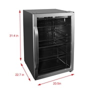 Frigidaire 4.4 Cu. ft. 126-Can Beverage Center Refrigerator, EFMIS155, Stainless Steel