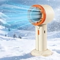 thumbnail image 5 of Handheld Fan Usb Rechargeable with 6 Speeds Digital Display Base Stand, Portable Mini Fan for Travel Outdoor Office, 5 of 7