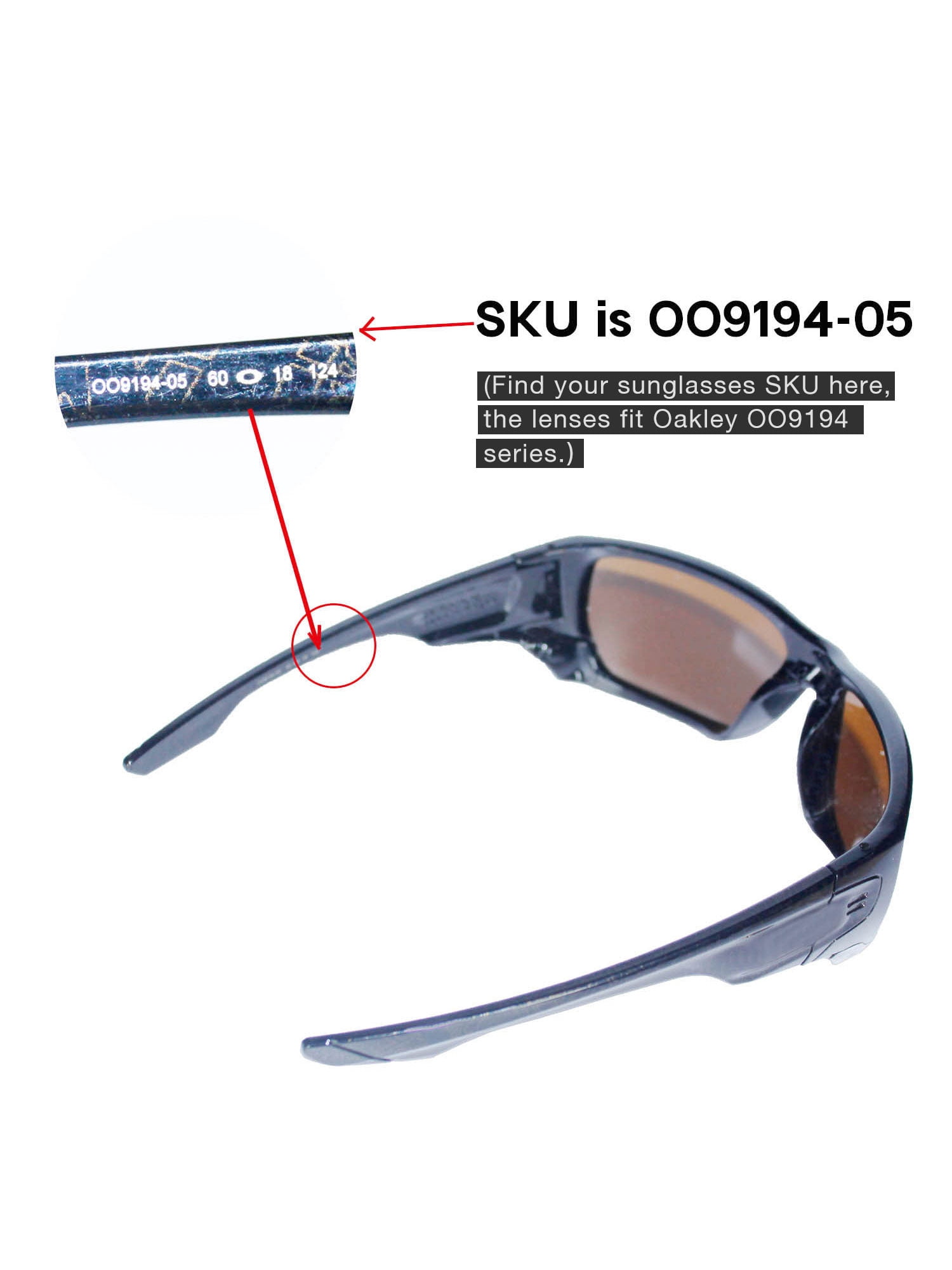 Walleva Transition/Photochromic Polarized Replacement Lenses for