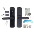 thumbnail image 2 of Smart Password Lock, 100 Sets IC Card Swiping Mechanical Key Unlock Entry Door Handle Lock  for 35-90mm Thickness for Hotel Store Doors, 2 of 7