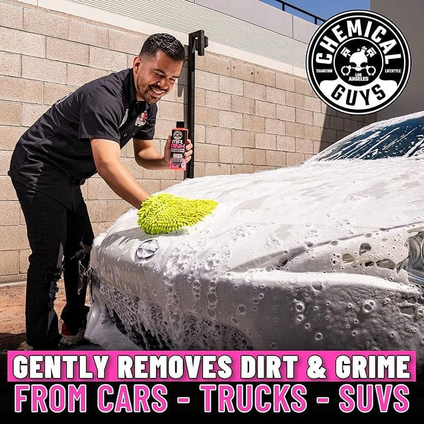 Chemical Guys HOL129 Best Two Car Wash Bucket Kit to Wash & Dry (11 Items Including 3 16 oz. Chemicals)