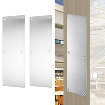 Ceise Door Kick Plate, 32" x 120", 0.05" Thick, Stainless Steel, Silver Door Kick Plate, 2 Pack