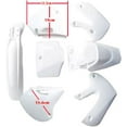 thumbnail image 2 of WOHMOTO Motorcycle Plastic Body Fender Fairing Kit For Dirt Bike (4 Black&3 White), 2 of 3