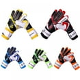 thumbnail image 3 of Goalkeeper Gloves Youth Soccer Training Gloves Embossed Anti-Slip Latex Adjustable Wristband, 3 of 10