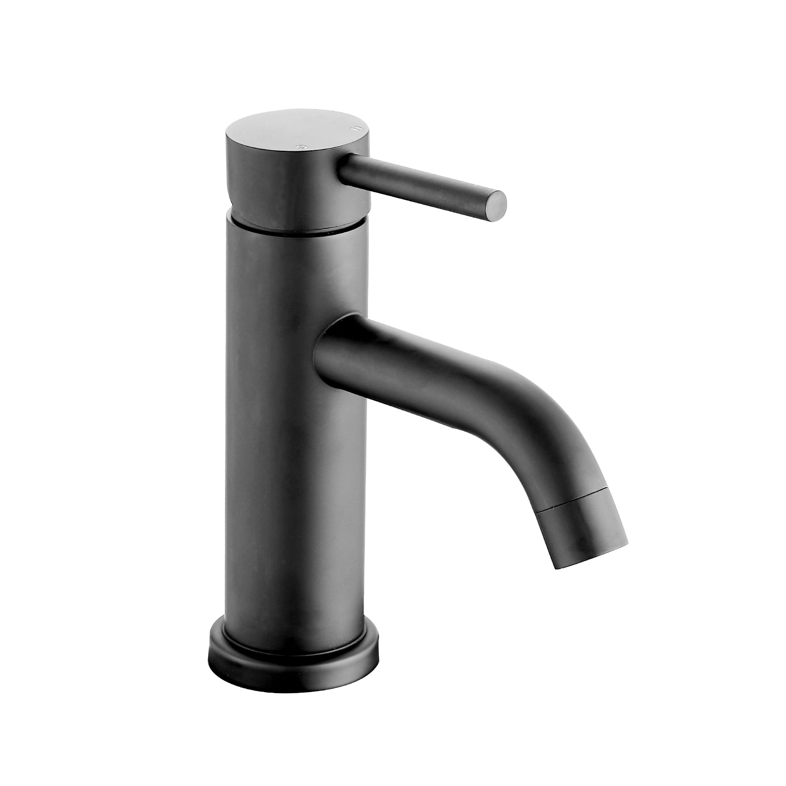 Premium Modern Bathroom Faucet,Single-hole vanity mount design,Streamlined contemporary styling,Ideal for modern bathroom vanities and sinks,Easy installation,Matt Black