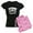 With Pink Camo Pant, variant on CafePress - Nurse Squad Floral Pajamas - Women's Short Sleeve Print T-Shirt and Pants Dark Cotton Pajama Set