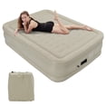 thumbnail image 1 of Costway Queen Air Bed Inflatable Mattress Built-In Pump Portable Bag Camping, 1 of 10