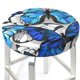 thumbnail image 3 of Disketp Blue and White Butterflies Funda Redonda para Taburete, Funda de Cojín para Silla de Bar Suave y Elástica-12 inch, 3 of 7