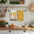 thumbnail image 4 of Orange Carrots Bunny Happy Easter Kitchen Towels Dish Towels, 18x26 Inch Spring Farmhouse Rabbit Decoration Hand Towels Set of 2, 4 of 6