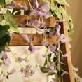 thumbnail image 3 of 3Pcs 7.2Ft/Piece Artificial Flowers Wisteria Garland Artificial Wisteria Vine Hanging Flower Greenery Garland for Home Garden Outdoor Wedding Arch Floral Decor (Purple), 3 of 5