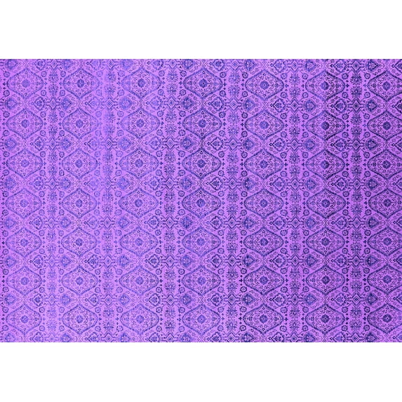 Ahgly Company Indoor Rectangle Oriental Purple Industrial Area Rugs, 5' x 7'