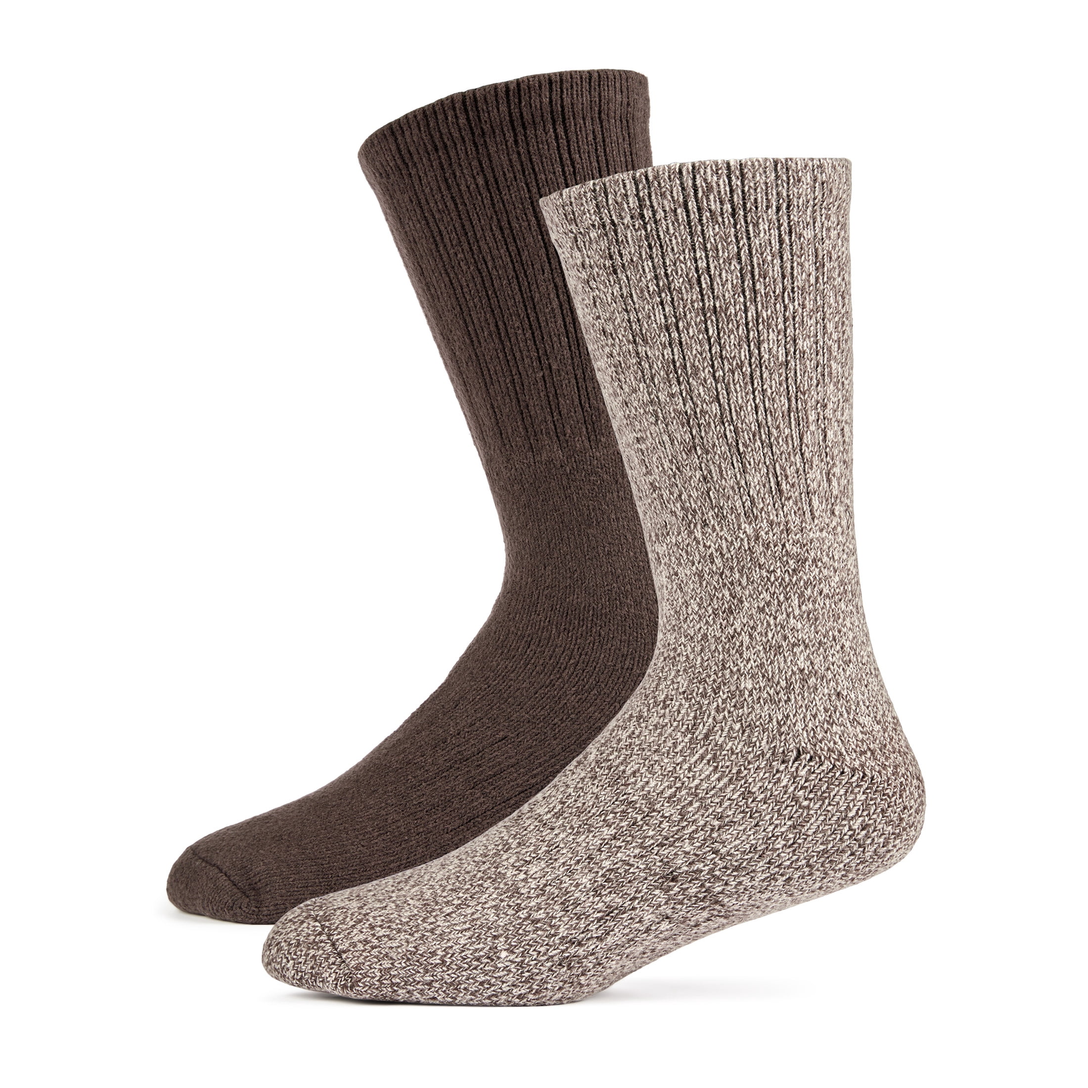 Fruit of the Loom Thermal Men's Crew Socks, Sizes 6-12, 2-Pack