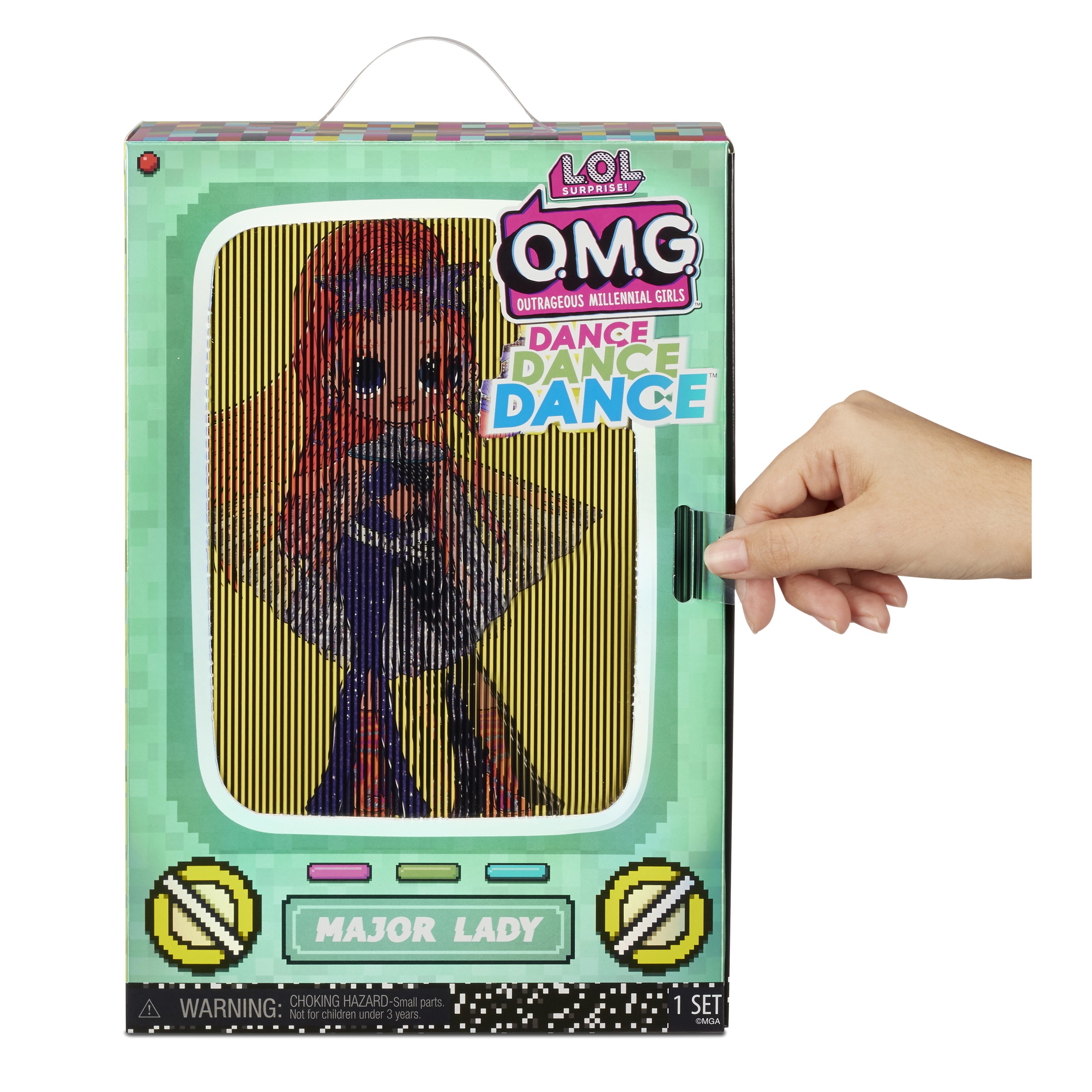 LOL Surprise OMG Dance Dance Dance Major Lady Fashion Doll With 15 Surprises Including Magic Blacklight, Shoes, Hair Brush, Doll Stand and TV Package - For Girls Ages 4+ - image 5 of 7