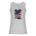 thumbnail image 3 of UVEASISHA American Flag Tank Tops for Men 4th of July Shirts,Mens USA Flag Stars and Stripes Tank Tops Retro Muscle 1776 Sleeveless Shirt Summer Tank Tops for Men 2024 Gray, 3 of 3