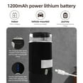 thumbnail image 4 of 1200mAh Rechargeable Single-Serve Espresso Maker, 170ml Compact Electric Coffee Machine with Dual Ground Coffee & Capsule Compatibility, Portable 400g Stainless Steel/ABS Brewer for Travel, Camping,, 4 of 6
