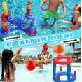thumbnail image 3 of Juego Inflable Lanzamiento Aros Dinámico Alberca Piscina Kit, 3 of 4