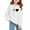 White, variant on Mercatoo Girls Heart Graphic Crew Neck Sweatshirts Cotton Soft Oversized Pullover Sweatshirts Teen Kids Cute Long Sleeve Tops