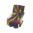 thumbnail image 4 of Pride Soft Flannel Fleece Throw Blanket, Radial Vintage Style Scratched Backdrop for Homosexual Gay Lesbian Couples Print, Cozy Plush for Indoor and Outdoor Use, 50" x 70", Multicolor, by Ambesonne, 4 of 6