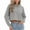 A02-Gray, variant on Hoodies for Women Cropped Sweatshirts Women Casual Long Sleeve Plain Crew Neck Pullover Tops