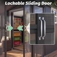 thumbnail image 4 of YODOLLA 10' x 16' Sunroom and Storage Shed Combo, 10' x 10' Screened Patio Enclosure with 6' x 10' Metal Shed, Sliding Doors and Window, Dark Gray, 4 of 7