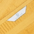 thumbnail image 5 of Superior Venice Ribbed Textured Border Zero Twist 6 Piece Towel Set, Gold, 5 of 10