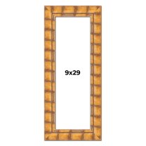 9x29 Frame Beige Real Wood Picture Frame Width 3 inches | Interior Frame Depth 0.5 inches | Natural