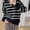 Black, variant on POROPL Fall Sweaters for Women 2025 Oversized Knitted Top