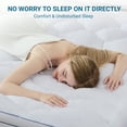 thumbnail image 5 of BDEUS Extra Thick Queen Mattress Topper, Cooling Mattress Pad Cover, Mattress Protector with 8-21 Inch Deep Pocket,Comfortable,White, 5 of 14
