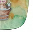 thumbnail image 3 of Caroline's Treasures Watercolor Baby Bib, Owl Bathing, Orange & Green, 3 of 3