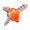 Orange, variant on NANMELX Automatic Sinking Floating Bobber for Small Fish Sensitivity Fishing Floaters